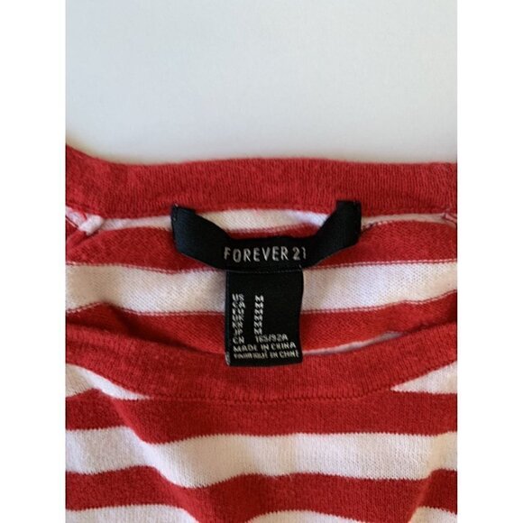 Forever 21 striped cotton sweater, size junior M - Picture 7 of 7